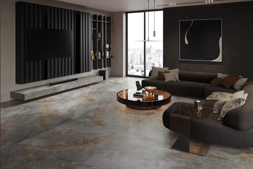 Керамогранітна плитка Auric Grey RECT 1197x1197 Cerrad 5903313337250 фото