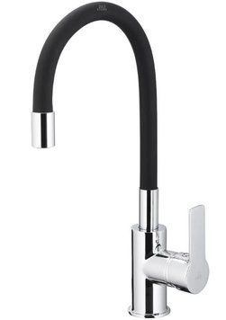 Змішувач для кухні (гнучкий носик) RUMBA BLACK 6553-915-00 KFA ARMATURA 6553-915-00 фото
