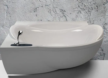 Ванна кутова WGT Water Club L 200x150 напівкругла, біла 100107 фото