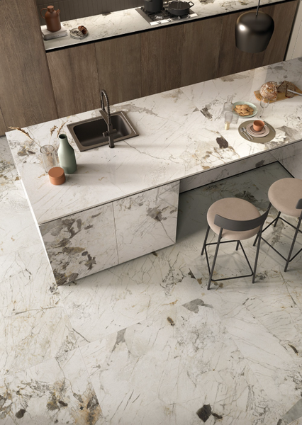 Керамограніт Imola The Room Quartzite Patagonia 120x120 см PAT WH6 120 RM PAT WH6 120 RM фото