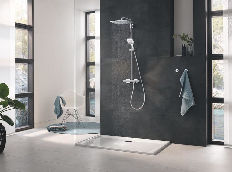 Душова система з термостатом Rainshower Smartactive 26837DC0 GROHE 26837DC0 фото