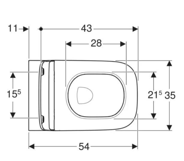 Унітаз підвісний Geberit Smyle Square  Rimfree, із сидінням Soft Close (Sandwich) 500.685.01.1 фото