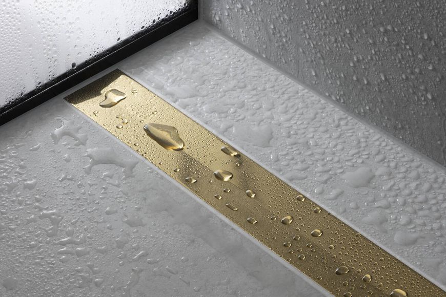 Верхня частина "RainDrain Flex" для душового трапу 1200 мм Polished Gold Optic (56047990) 56047990 фото