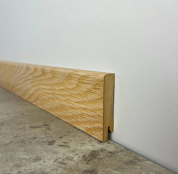 Плінтус МДФ шпонований Дуб вибілений 60х12х2000 мм. MDF-D6006 MDF-D6006 фото