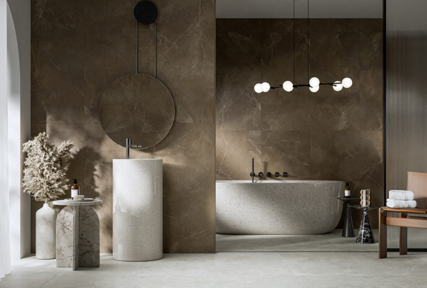 Керамогранітна плитка GRES SOFTSTONE BROWN RECT. 1197x1197 Cerrad 5903313356206 фото