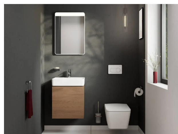 Умивальник 500/390 Xanuia Q 60131450 з отвором для змішувача та переливом 60131450 фото