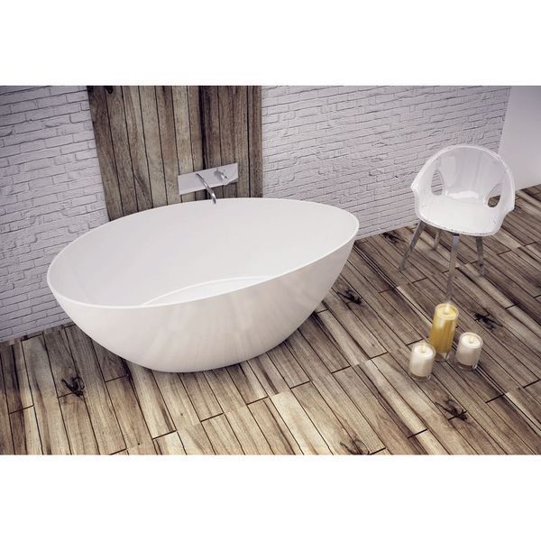 Ванна зі штучного каменю TAMIRA I, Marmorin, P_W_171_01_1536 P_W_171_01_1536-white-gloss фото