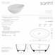 Ванна зі штучного каменю TAMIRA I, Marmorin, P_W_171_01_1536 P_W_171_01_1536-white-gloss фото 2