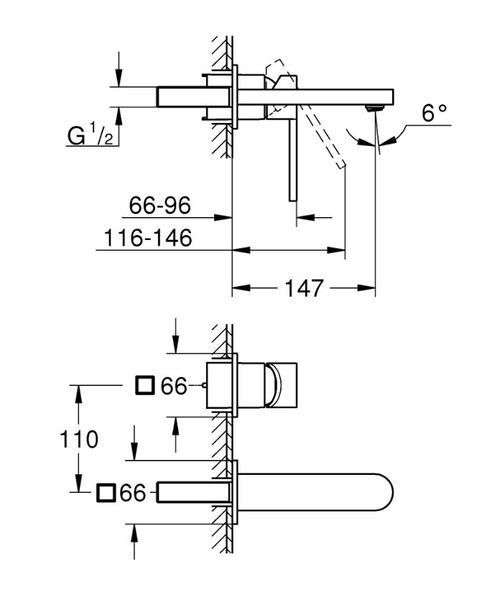 Змішувач для раковини Plus 29303DC3 GROHE (M-Size) 29303DC3 фото