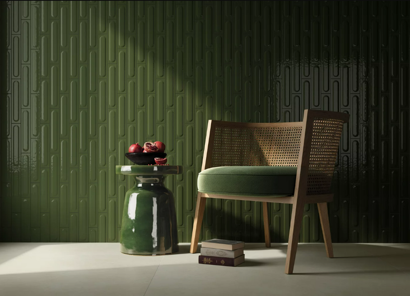 Плитка стінова Monpelli Olive Cegielka STR Блиск Paradyz SS--065X298-1-MONP.OL---P фото