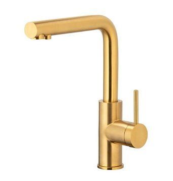 Змішувач для кухні з фільтром DUERO PURE BASIC GOLD 6623-912-31 KFA ARMATURA 6623-912-31 фото