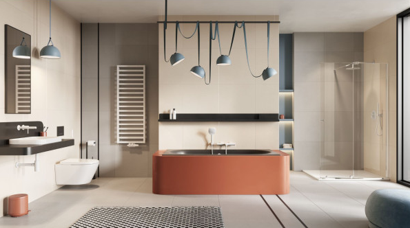 Ванна акрилова прямокутна 1800x800 матовий антрацит Excellent Oceana Slim (WAEX.OCE18ANMS) WAEX.OCE18ANMS фото