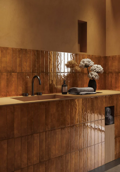Плитка стінова Monpelli Terra Mix Cegielka STR Блиск Paradyz SS--065X298-1-MONP.TEMX-P фото