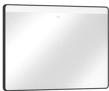 Дзеркало Xarita Lite Q 1000 / 700 з горизонтальним LED світильником, чорний матовий 54959670 54959670 фото