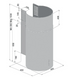 Витяжка кухонна Fabiano Cylindra 40 Inox  8105.504.1028 фото 3