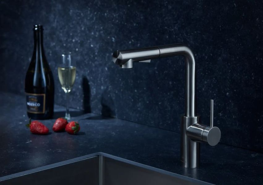 Змішувач для кухні з витяжним носиком DUERO BASIC 6623-110-22 KFA ARMATURA 6623-110-22 фото