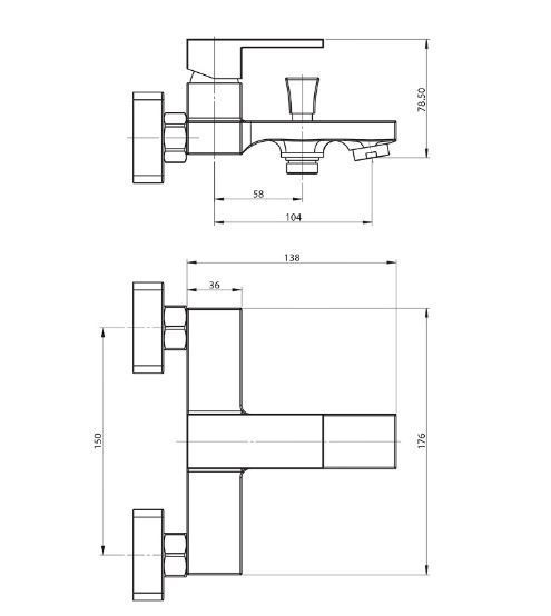 Змішувач для ванни Amberg 5834-010-00 ARMAFORM 5834-010-00 фото